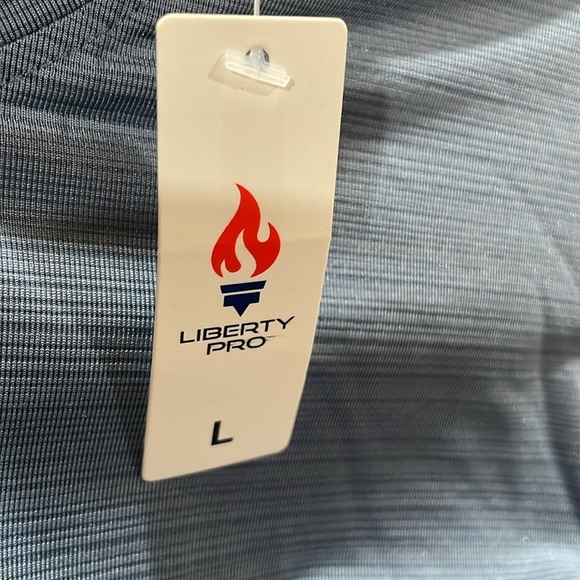 Liberty Pro Men’s T-Shirt Short Sleeve Activewear Performance Blue Size L - Picture 4 of 8